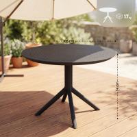 Tisch Sky rund 105 cm schwarz 