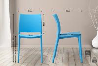 2er Set Stuhl Meton blau 