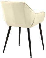 2er Set Esszimmerstuhl Luena Samt creme 