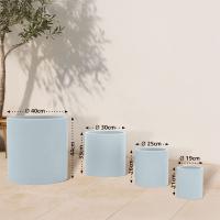 4er Set Pflanzkübel 1 grau 