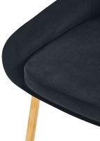 Esszimmerstuhl Elmira Samt gold schwarz 