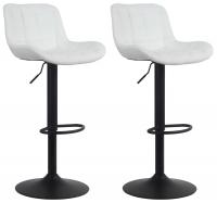 2er Set Barhocker Tover Kunstleder weiß