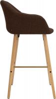 Barhocker Ando Stoff braun 
