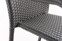 Polyrattan Stuhl Leonie schwarz 