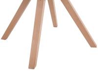 4er Set Besucherstuhl Toulouse Stoff Square Natura braun 