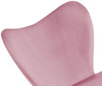 2er Set Esszimmerstuhl Maika Samt rosa 