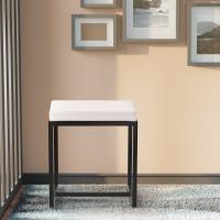 Sitzhocker Barci B Kunstleder  weiß