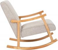 Schaukelstuhl Morelia Stoff natur creme Schaukelstuhl Morelia Stoff natur creme