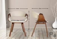 2er Set Esszimmerstuhl Foley Kunstleder eiche/creme 