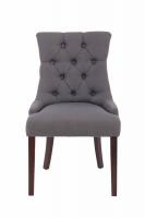 2er Set Esszimmerstuhl Aberdeen Stoff antik dunkelgrau 