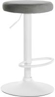 Barhocker Ponte Samt weiß grau