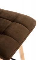 2er Set Barhocker Lincoln Samt braun 