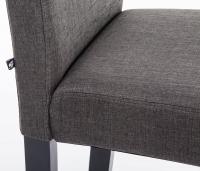 Esszimmerstuhl Ina Stoff schwarz dunkelgrau 