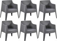 6er Set Stühle Bartal dunkelgrau 6er Set Stühle Bartal dunkelgrau