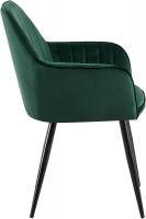 Esszimmerstuhl Cheryl Samt schwarz grün 