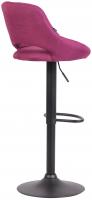 Barhocker Milet Stoff schwarz lila 