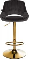 Barhocker Milet Samt gold schwarz 
