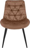 Esszimmerstuhl Rossford Samt braun