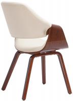 Esszimmerstuhl Maira Stoff walnuss/creme 