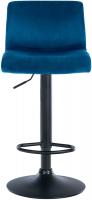 Barhocker Hover Samt B blau 