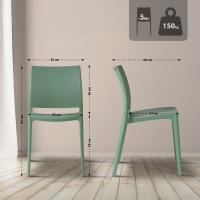 2er Set Stuhl Meton oliv 