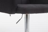 Barhocker Los Angeles, Stoff schwarz Barhocker Los Angeles, Stoff schwarz