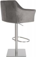 Barhocker Damaso E Samt grau 