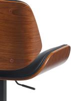 Barhocker Beverley B Kunstleder walnuss/schwarz 