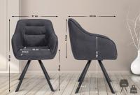 Stuhl Russel Vintage schwarz Stuhl Russel Vintage schwarz