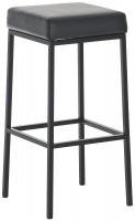 2er Set Barhocker Montreal 80 Kunstleder schwarz schwarz 