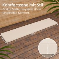 Teakbank Jackson mit Sitzkissen 220 cm + teak creme 