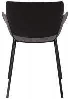 Gartenmöbel-Set Lirra mit 4 Stühlen schwarz 