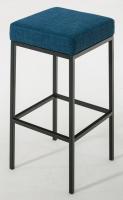 2er Set Barhocker Montreal 85 Stoff schwarz blau 