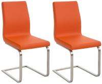 2er Set Esszimmerstühle Belfort orange