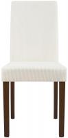 2er Set Esszimmerstuhl Ina Cord antik dunkel creme 