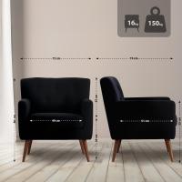 Sessel Kioni Cord schwarz Sessel Kioni Cord schwarz