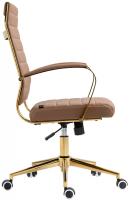 Bürostuhl Havanna Kunstleder hellbraun 