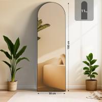 Spiegel Moline 160x50 cm schwarz-matt 