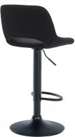 2er Set Barhocker Camden Samt schwarz schwarz 