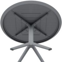 Tisch Sky rund 105 cm dunkelgrau 