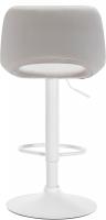 2er Set Barhocker Camden Samt weiß creme 