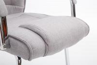 Besucherstuhl Attila Stoff grau 