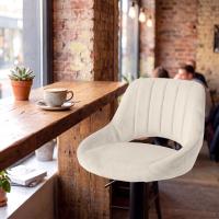 Barhocker HD Milet B Samt creme 