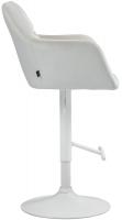 Barhocker Natoma Samt weiß creme 