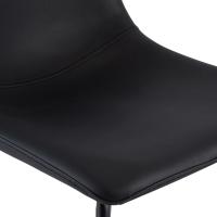 Barhocker Altona Kunstleder schwarz 
