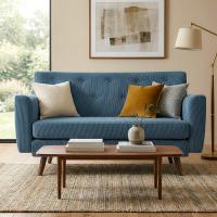 Sofa Kioni Cord blau 