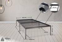 Metallbett Fargo 200x100x42 cm schwarz 