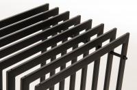 Kaminholzständer Irving 40x50x100 schwarz-matt 