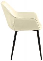 2er Set Esszimmerstuhl Luena Samt creme 