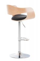 Barhocker Kingston Stoff natura/dunkelgrau 